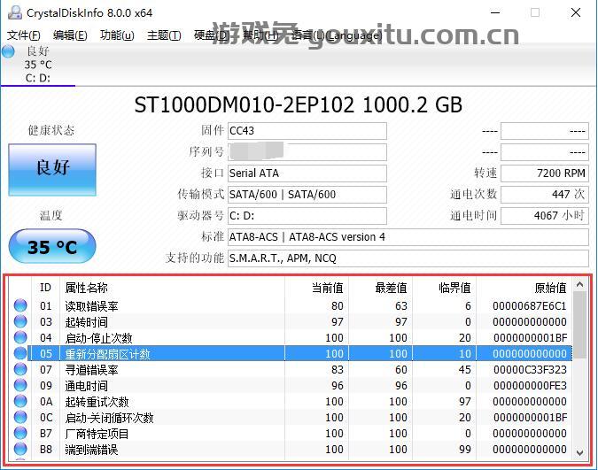 CrystalDiskInfo(硬盘检测工具)截图 CrystalDiskInfo(硬盘检测工具)截图